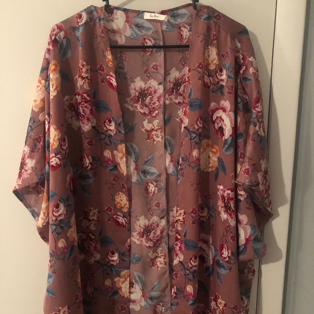 Floral Silk Kimono